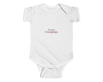 Seasons Creepings Baby Bodysuit, Gothmas Newborn Outfit, Baby Shower Gift, Goth Christmas Infant One Piece, Coming Home Outfit