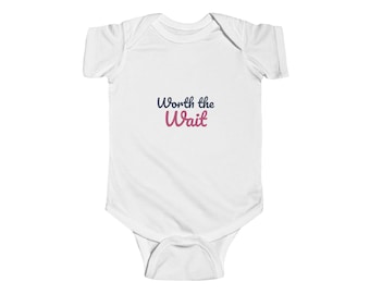 Worth the Wait Baby Bodysuit, Christian Newborn Outfit, Baby Shower Gift, Answered Prayers Infant One Piece, Coming Home Outfit