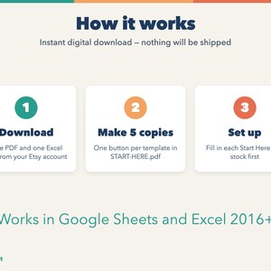 Small Business Spreadsheet Bundle for Product Sellers: Inventory, Pricing, Bookkeeping, Invoices, Cash Flow image 10