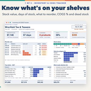 Small Business Spreadsheet Bundle for Product Sellers: Inventory, Pricing, Bookkeeping, Invoices, Cash Flow image 3