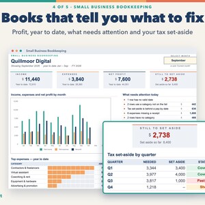 Small Business Spreadsheet Bundle for Product Sellers: Inventory, Pricing, Bookkeeping, Invoices, Cash Flow image 7