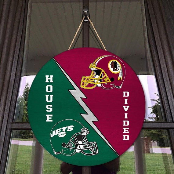 Custom Wood Sign House Divided Football Team Sign House Etsy