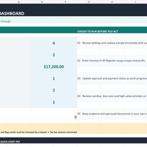 Planilha de Aprovação de Contas a Pagar em Excel | Painel de Aprovação e Vencimento de Faturas de Contas a Pagar