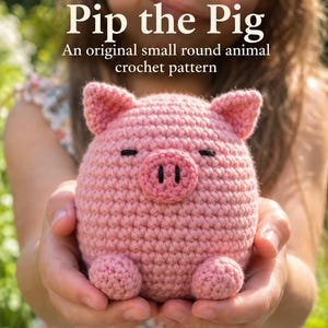 Crochet Animal Pattern PDF Bundle | Pig Bear Bunny | 3 Easy Amigurumi Patterns | US Terms image 2