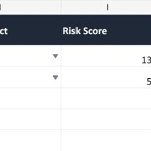 May include: A digital spreadsheet table with headers including Vendor ID, Vendor Name, Owner, Criticality, Data Exposure, Service Dependency, Operational Impact, Financial Impact, Risk Score, Due Date, Evidence Count, Expiry/Vendor Review, Rating, Evidence Summary, Next Review, and Notes.