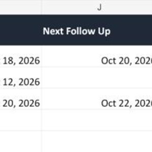 Quote to Booking Tracker Excel, Lead Follow Up CRM, Service Business Quote Tracker, Client Pipeline & Booking Spreadsheet image 3