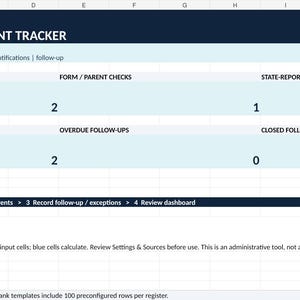 Registro degli incidenti nelle strutture per l'infanzia dell'Ohio / Notifica ai genitori e registro DCY 01299 in formato Excel immagine 2