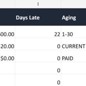 Invoice Chase Tracker Excel, Accounts Receivable Follow Up, Overdue Invoice Payment Tracker, Collection Log & Scripts image 2