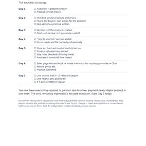 7-Day Digital Product Launch Guide and Checklist PDF image 3