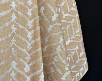 Natural dye, batik block print, soft cotton fabric, sustainable, ethical, yellow ochre, fair trade handmade, eco-friendly, planet friendly
