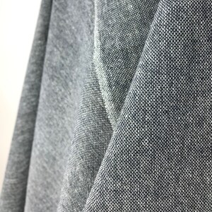 Fair Trade Handwoven Recycled Yarn Fabric, Blue Grey Dark Blue, Sustainable Handmade, Zero Carbon, Eco friendly, Plant-based, 1 unit = 1/2yd