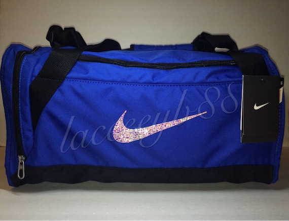 nike blue duffel bag