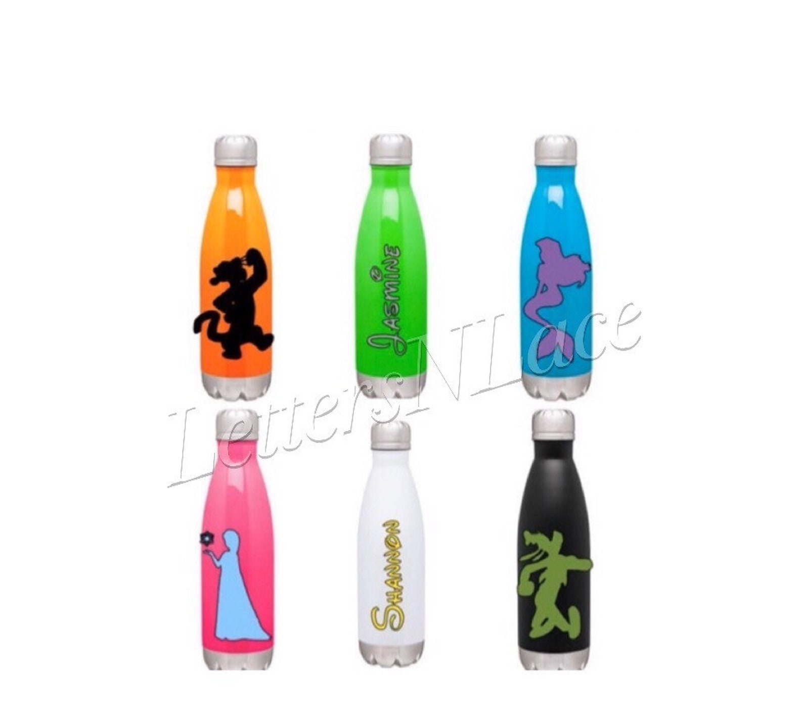 Disney Themed Stainless Steel BottlesPrincess Stainless Steel Etsy