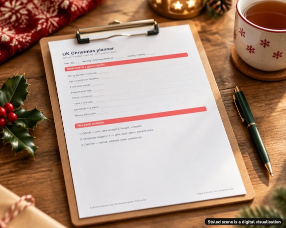 Christmas Planner Printable UK
