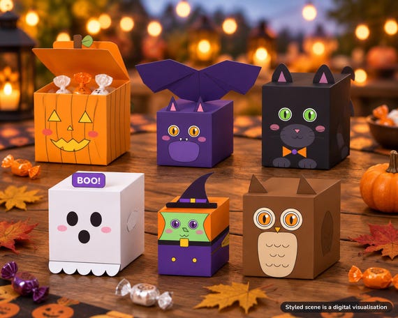 Halloween Treat Boxes Printable