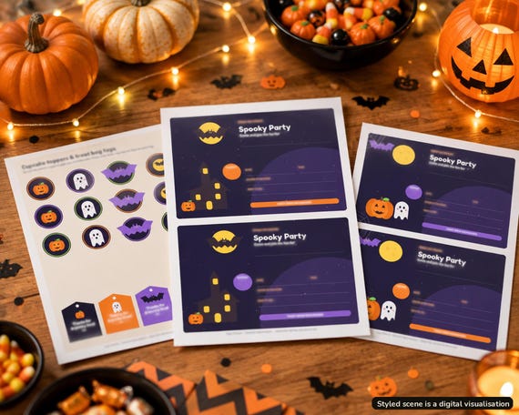 Halloween Party Invitation Editable
