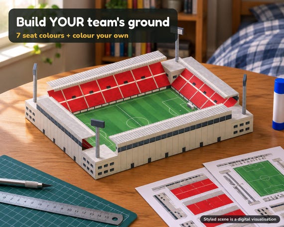 Football Stadium Paper Model
