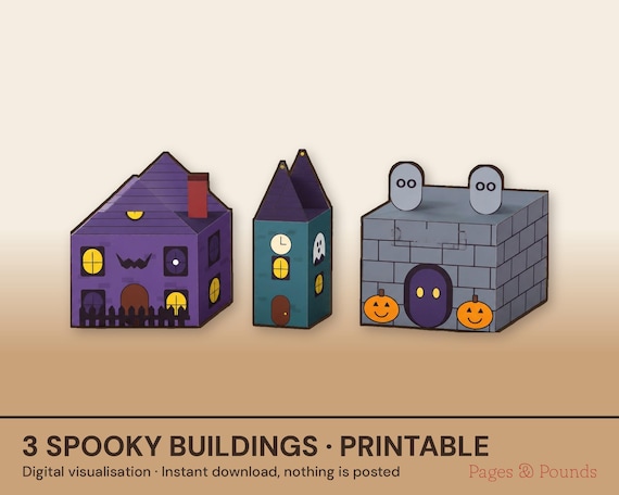 Haunted House Paper Craft for Kids