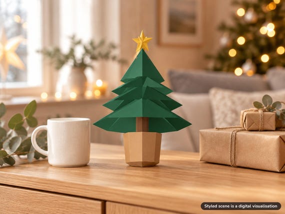 Low Poly Christmas Tree Papercraft
