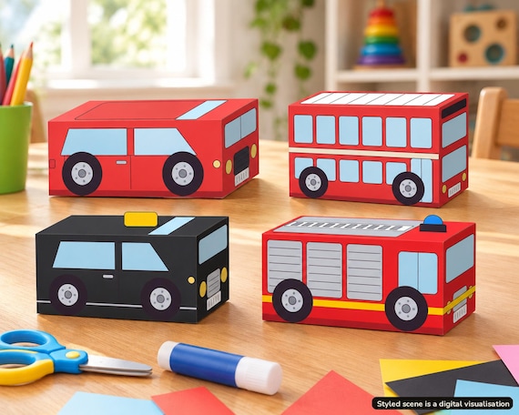 London Bus Craft Printable