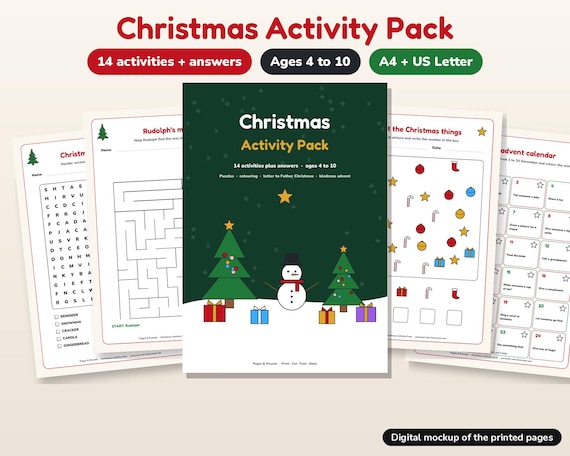 Christmas Activity Pack for Kids