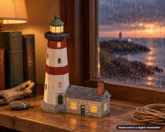 Lighthouse Paper Model Kit