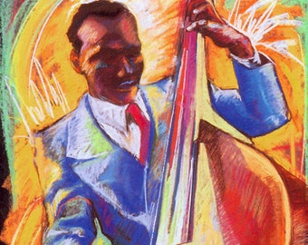 The Bassist  8" x 10"