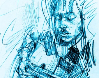 Schizzo di Bob Marley - 9" x 12"