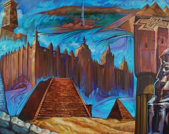 African Monuments - 13" x 19"