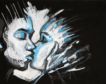 Kiss - 9" x 12"