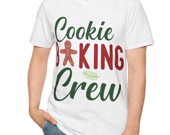 T-shirt souple unisexe de Noël, chemise des fêtes, vêtements d'hiver de Noël, t-shirt de Noël festif, tenue de fête de Noël