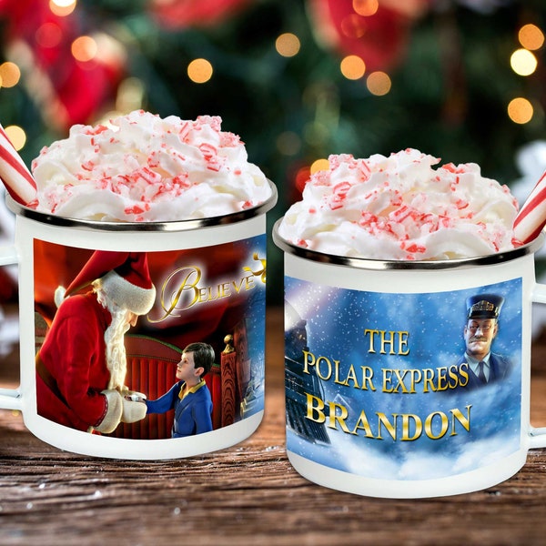 Polar Express Camping  Mug | Christmas Mug |11oz. Mug | Holiday Mug | Christmas Coffee Mug | Hot Chocolate Mug | Christmas Decor