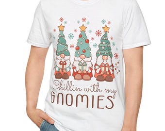 T-shirt souple unisexe de Noël en famille, chemise des fêtes, vêtements d'hiver de Noël, t-shirt de Noël festif, tenue de fête de Noël