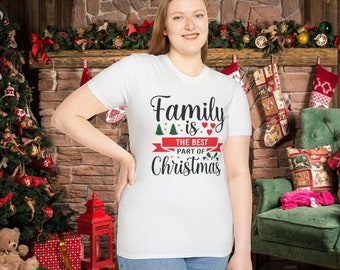 Family Christmas Unisex Softstyle T-Shirt, Christmas Shirt, Cute Christmas Shirt, Christmas Gift