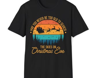 T-shirt souple unisexe de Noël, chemise des fêtes, vêtements d'hiver de Noël, t-shirt de Noël festif, équipe de Noël