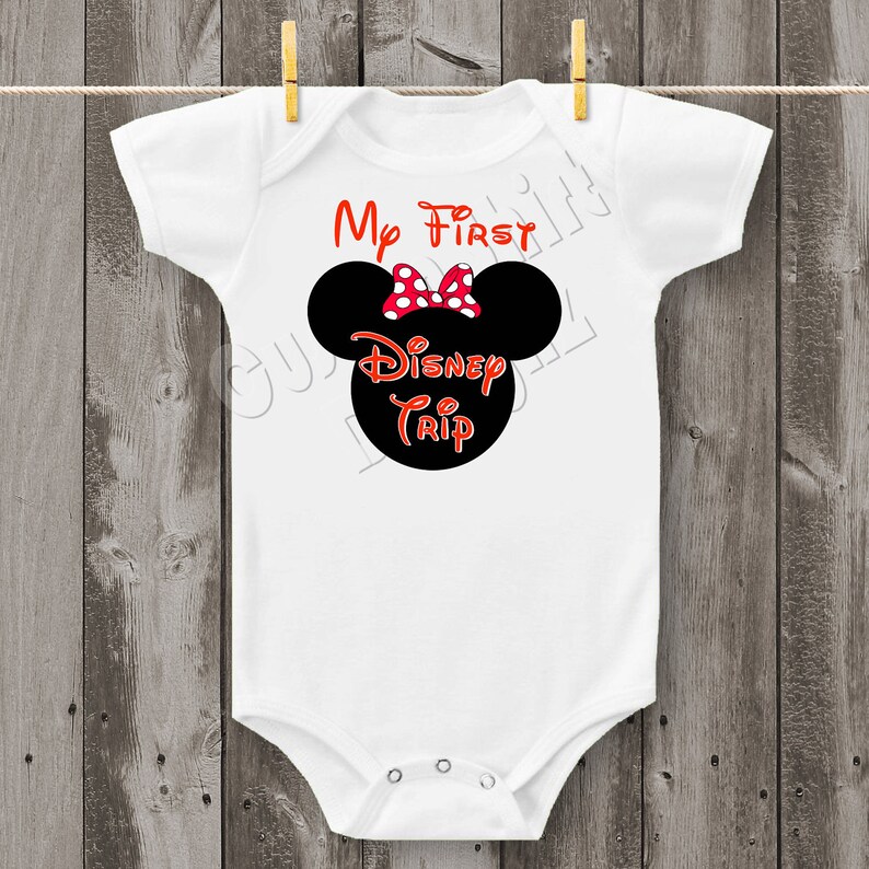 Girl Baby/'s First Disney Trip Bodysuit or T-Shirt