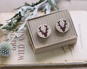 Wooden Deer Cuff Links