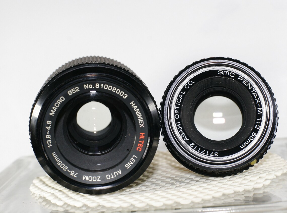 Asahi Pentax K1000 Camera and Lenses Beautiful Etsy