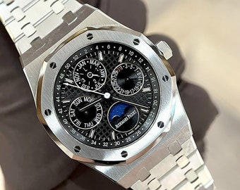 AUDEMARS PIGUET Royal Oak Prepetual Calendar Reloj automático para hombre con esfera azul Artículo n.º 26574ST.OO.1220ST.02