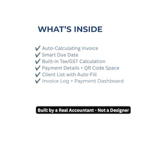 Auto-Calculating Invoice: Excel File with Client List & Dashboard