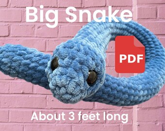 Easy Snake Crochet Pattern PDF Download
