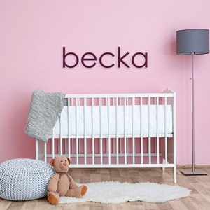 5.9x4.5x0.8 Block Letters for Décor Wooden White Wall Letters Alphabet  Decorative Wood 3D Letters for Wall Décor Children Baby Name Girls Bedroom