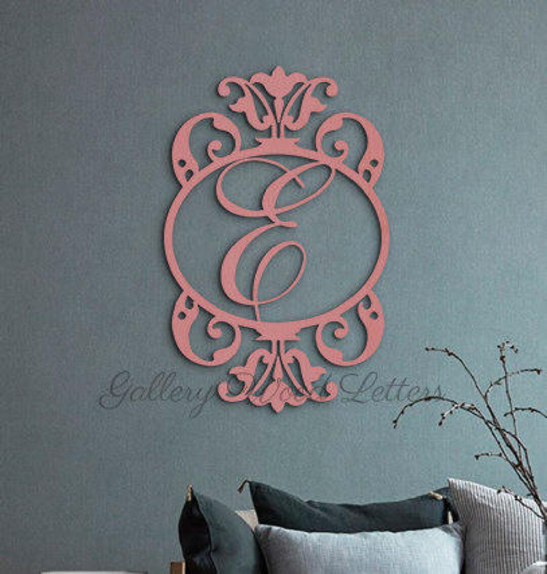 Initial Wall Decor - Bedroom Wall Decor - Nursery Decor - Victorian ...