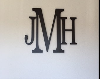Home Decor, Wooden Monogram Wall Hanging Letters, Wall Art, Initial monogram, Painted, Wedding Decor