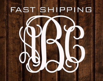 Classic Vine Script Monogram- Wooden Monogram- Wall Hanging -Nursery Monogram- Wedding Monogram - Monogram Door Hanger