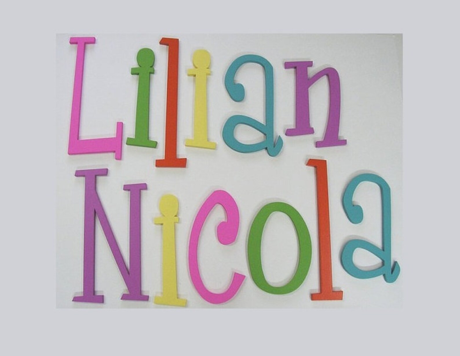 Nursery Letters for Wall Painted 12 Inch Wooden Wall Letters Etsy