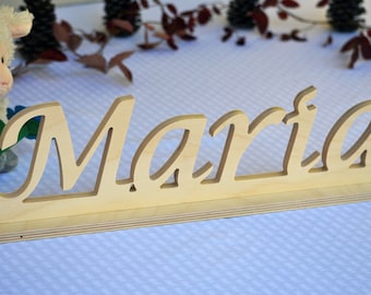 Custom Name Sign - Wood Word Sign - Custom Word Sign - Free Standing Letter Sign - Wall Letter Sign - Wooden Letter for Nursery