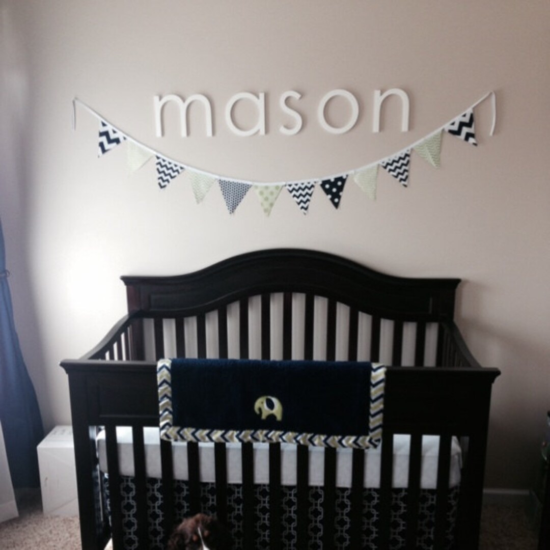 Wooden Letters for Nursery, Baby Name, Custom 10 Wood Letters for