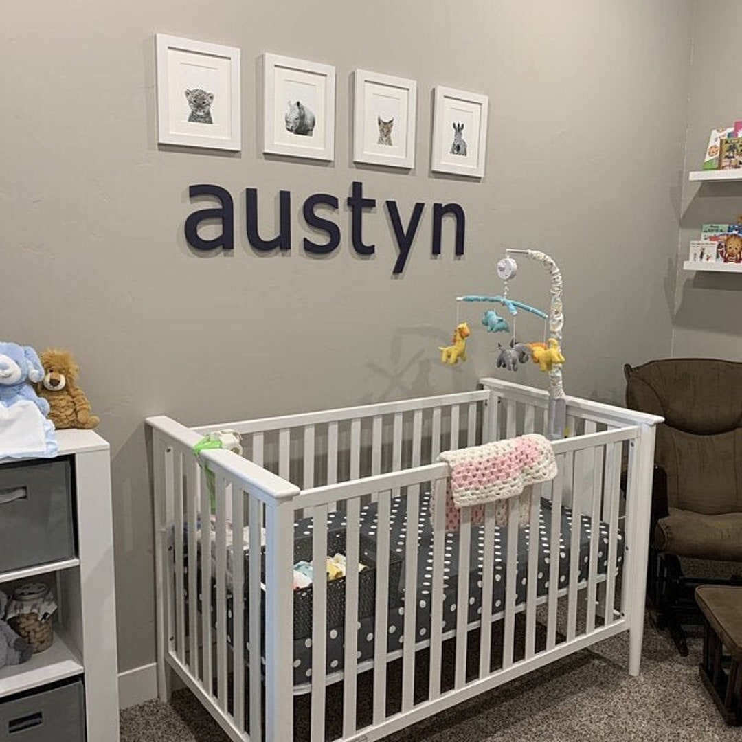 Wood Name Letters Wall Art Large Wall Art Letters Wall Hanging Nursery