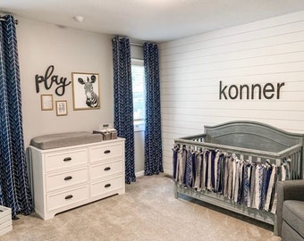 Custom Nursery Wall Letters - Minimalist Nursery Decor - Wooden Letters Wall Hanging - Wall Art Decor - Custom Baby Wooden name above crib